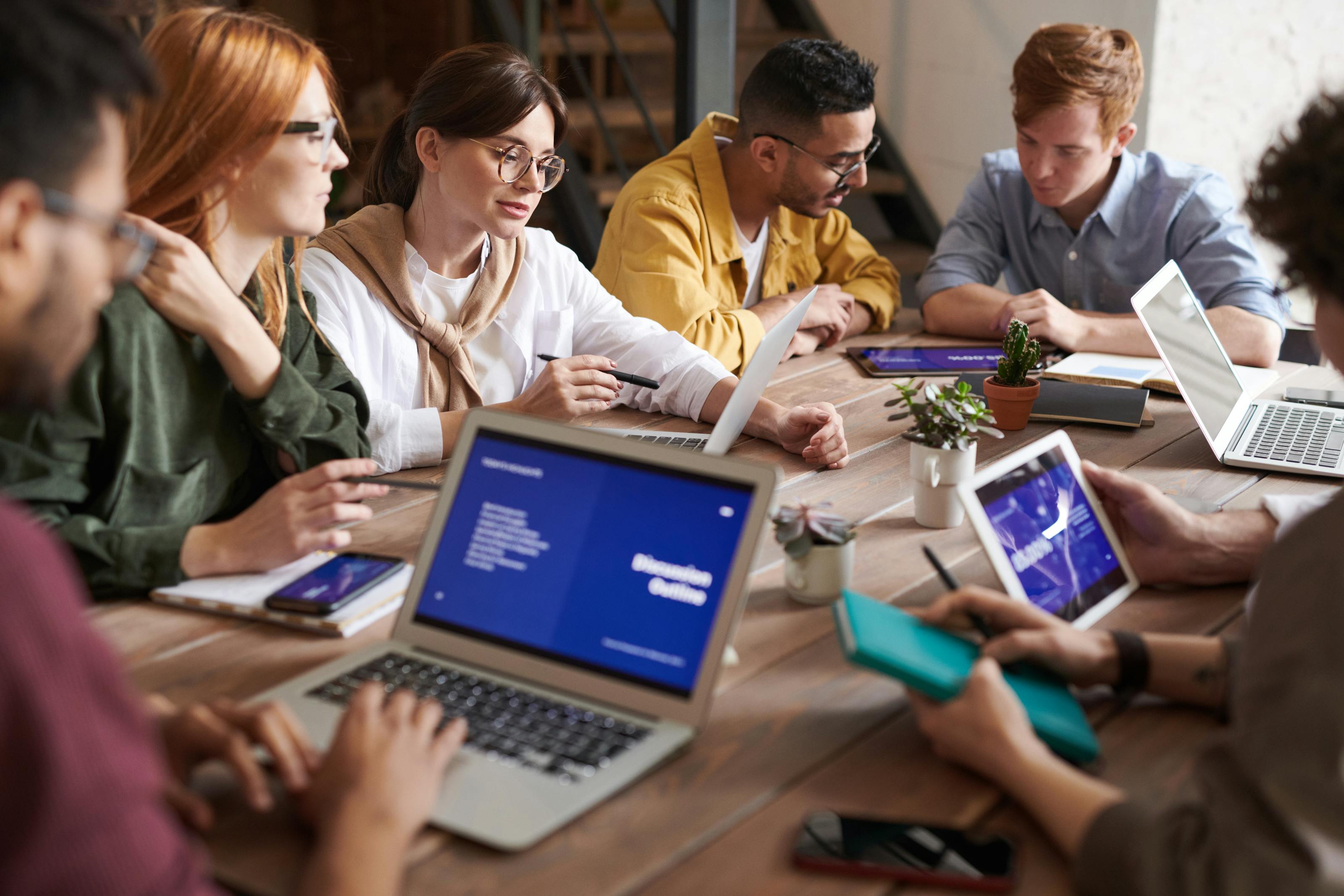 Founder pitching to investors in a boardroom